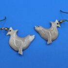 Antler Seal Earrings by K.L. from Baker Lake