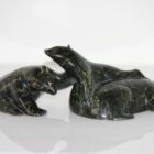 Bear with Cubs by Kooyoo Peter from Cape Dorset - Kinngait