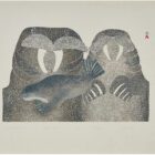 Walrus Watch Newborn by Mayureak Ashoona from Cape Dorset - Kinngait