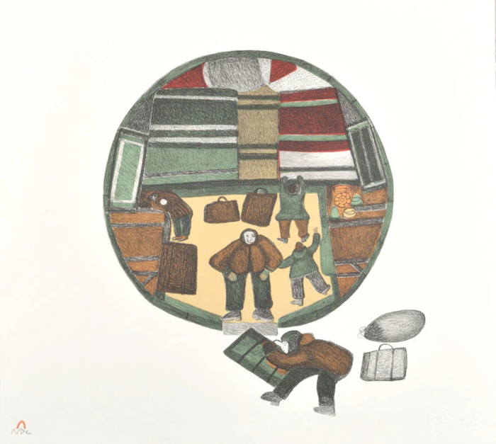 Move to Winter Quarters by Oshutsiak Pudlat from Cape Dorset - Kinngait