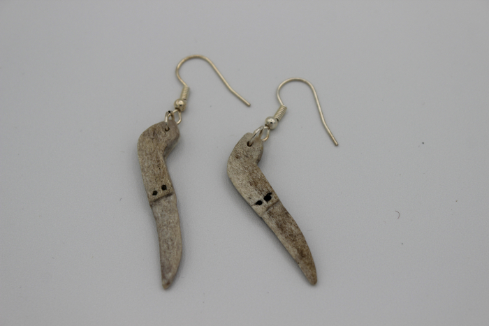 Snow Knife (Pana) Earrings by Isabelle Kridluar from Repulse Bay - Naujaat