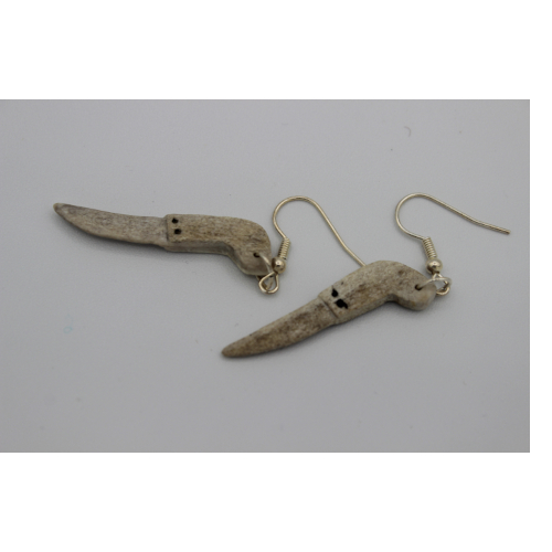 Snow Knife (Pana) Earrings by Isabelle Kridluar from Repulse Bay - Naujaat