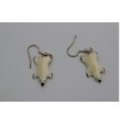 Polar Bear Earrings by Isabelle Kridluar from Repulse Bay - Naujaat