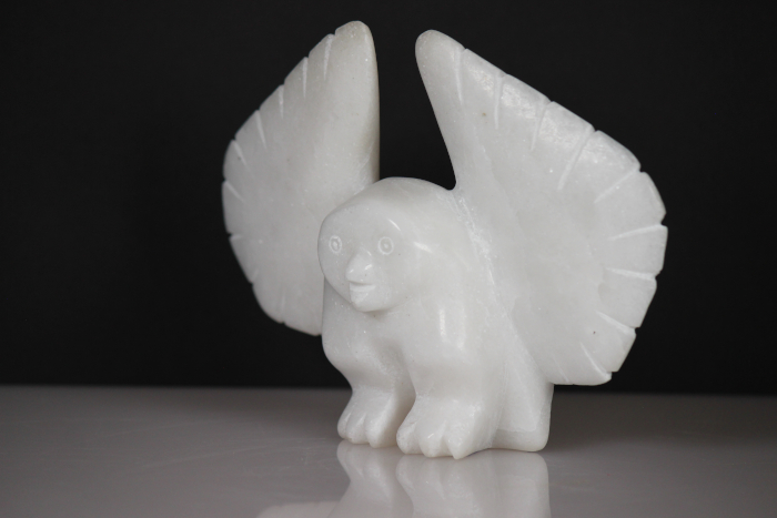 Marble Owl by Parr Parr from Cape Dorset - Kinngait