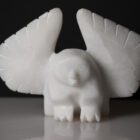 Marble Owl by Parr Parr from Cape Dorset - Kinngait