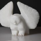 Marble Owl by Parr Parr from Cape Dorset - Kinngait