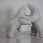 Jostling Bears by Tony Oqutaq from Cape Dorset - Kinngait