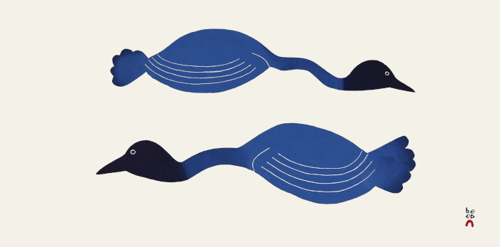 Passing Loons by Sita Saila from the 2024 Dorset print Collection