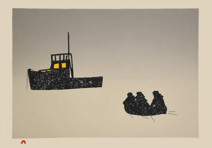 from the Quarry by Johnny Pootoogook from the 2024 Dorset Print Collection