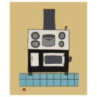 Old Stove by Ningiukulu Teevee from the 2024 Dorset Print Collection