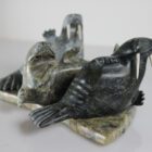Three Walruses by Nowdla Noah from Kinngait-Cape Dorset