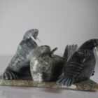 Three Walruses by Nowdla Noah from Kinngait-Cape Dorset