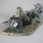 Three Walruses by Nowdla Noah from Kinngait-Cape Dorset