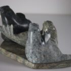 Three Walruses by Nowdla Noah from Kinngait-Cape Dorset