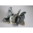 Three Walruses by Nowdla Noah from Kinngait-Cape Dorset