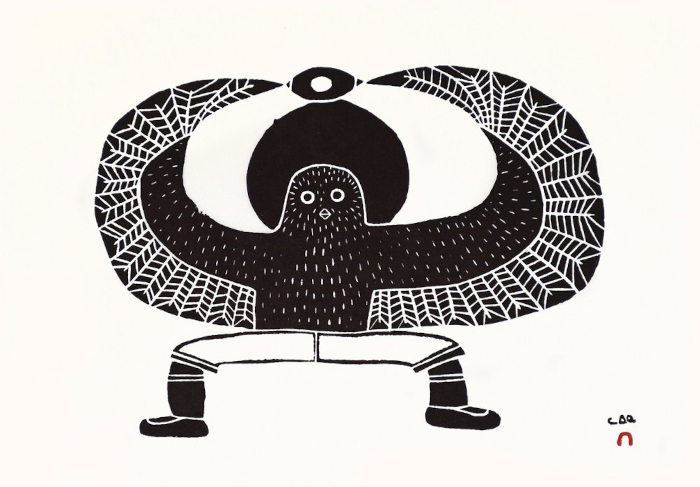 Upikjuaq Ijilu (Owl & Eye) by Laina Geetah from the 2026 Dorset Print Collection