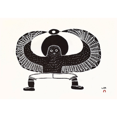 Upikjuaq Ijilu (Owl & Eye) by Laina Geetah from the 2026 Dorset Print Collection