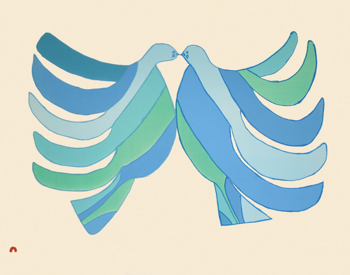 Love Doves by Saimaiyu Akesuk from the 2026 Dorset Print Collection