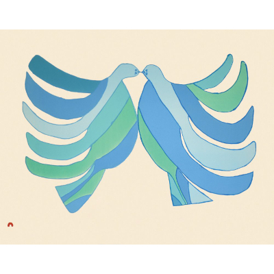 Love Doves by Saimaiyu Akesuk from the 2026 Dorset Print Collection