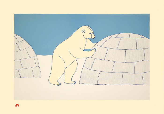 Nosy Bear by Qavavau Manumie from the 2026 Dorset Print Collection