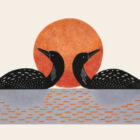 Shimmering Loons by Quvianaqtuk Pudlat from the 2026 Dorset Print Collection
