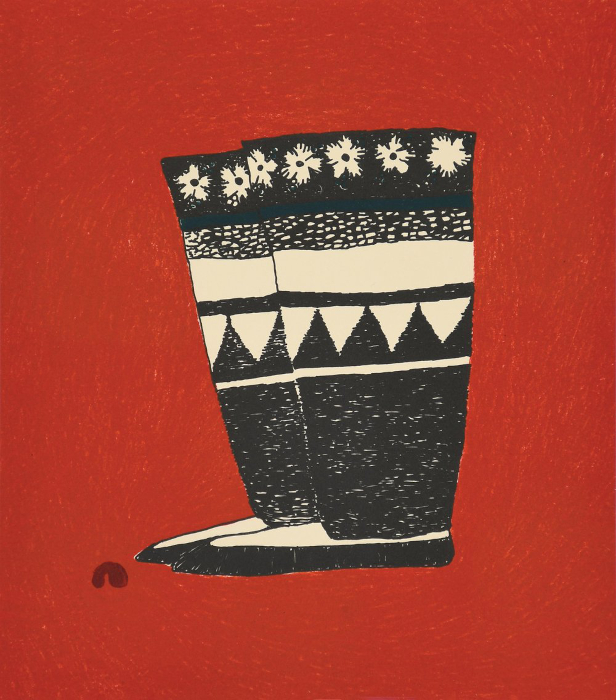 Urqujuuk (Warmth) by Ningiukulu Teevee from the 2026 Dorset Print Collection