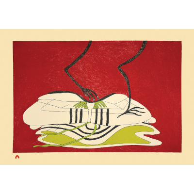Tulugaugami (Because She’s a Raven) by Ningiukulu eve from the 2026 Dorset Print Collection