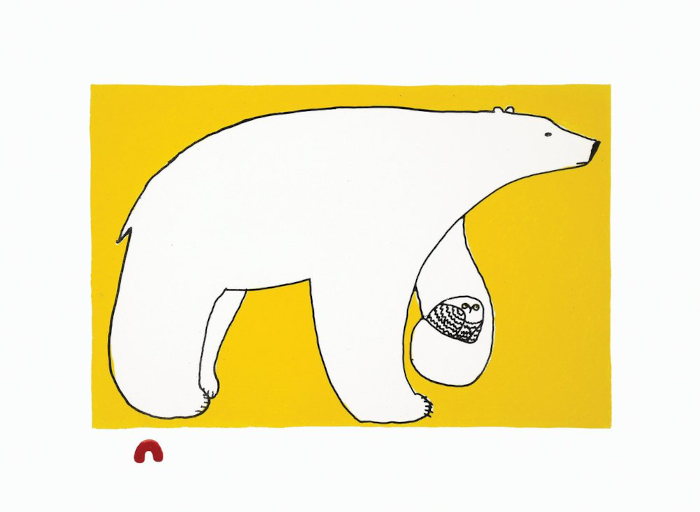 Guardian by Ningiukulu Teevee from the 2026 Dorset Print Collection