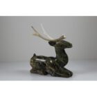 Kneeling Caribou by Sangani Osuitok from Kinngait - Cape Dorset