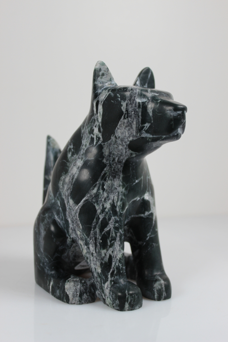 Smiling Dog By Ikkidluaq Teevee from Kinngait-Cape Dorset