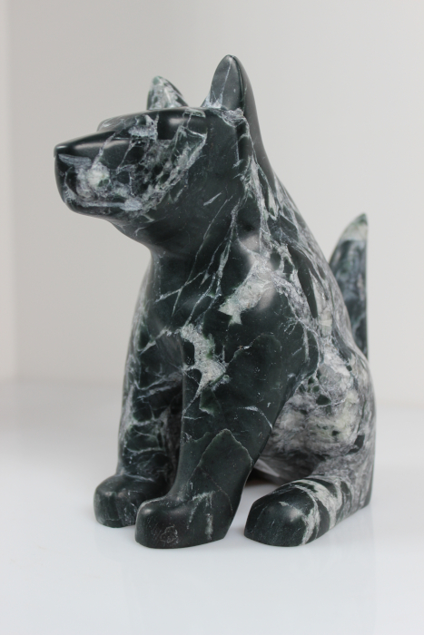 Smiling Dog By Ikkidluaq Teevee from Kinngait-Cape Dorset