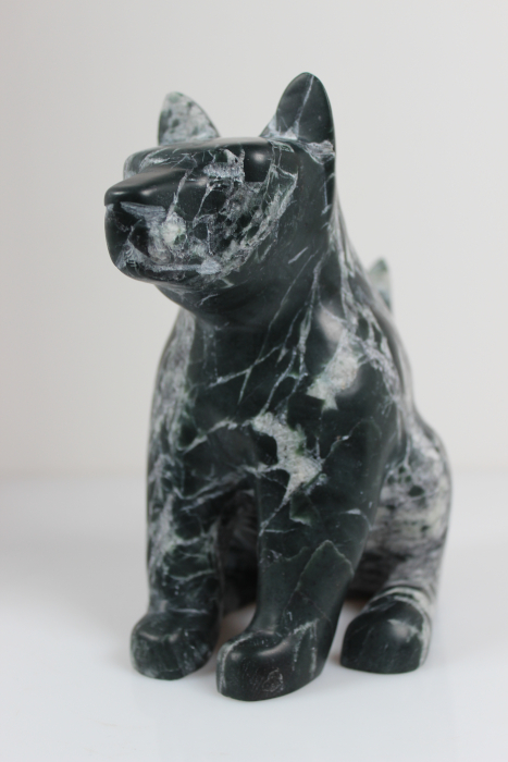 Smiling Dog By Ikkidluaq Teevee from Kinngait-Cape Dorset