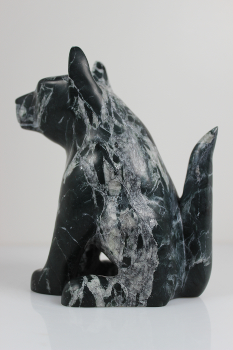 Smiling Dog By Ikkidluaq Teevee from Kinngait-Cape Dorset