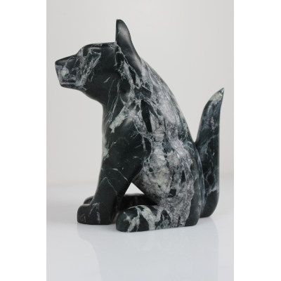 Smiling Dog By Ikkidluaq Teevee from Kinngait-Cape Dorset