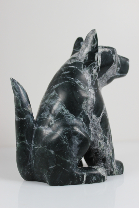 Smiling Dog By Ikkidluaq Teevee from Kinngait-Cape Dorset