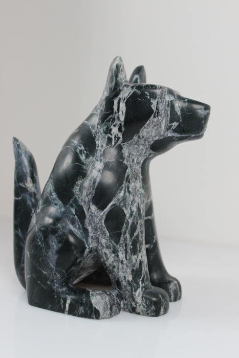 Smiling Dog By Ikkidluaq Teevee from Kinngait-Cape Dorset