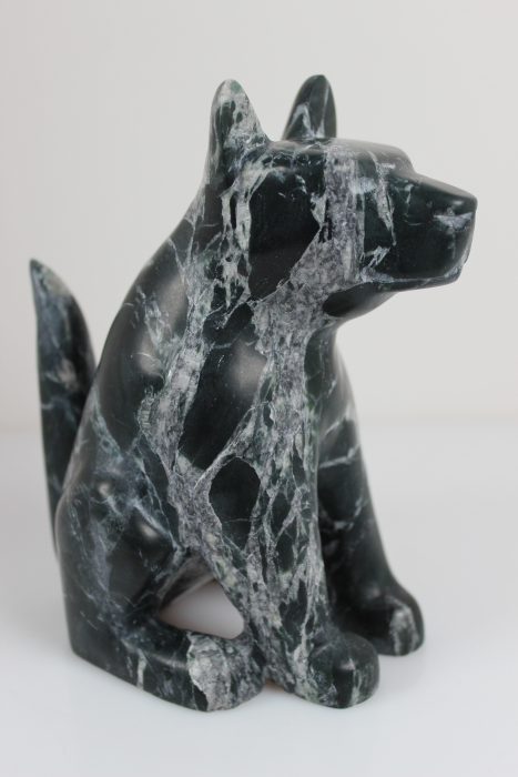 Smiling Dog By Ikkidluaq Teevee from Kinngait-Cape Dorset