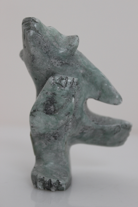 Dancing Polar Bear by Kakee Ningeosiaq from Kinngait-Cape Dorset