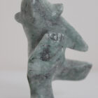 Dancing Polar Bear by Kakee Ningeosiaq from Kinngait-Cape Dorset