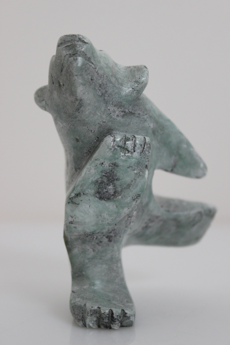 Dancing Polar Bear by Kakee Ningeosiaq from Kinngait-Cape Dorset