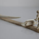 Hunter, Seal and Kayak by Mark Tungilik from Repulse Bay - Naujaat