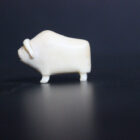 Miniture Muskox by Mark Tungilik from Repulse Bay - Naujaat