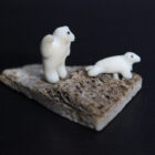 Bear and Seal by Mark Tungilik from Repulse Bay - Naujaat
