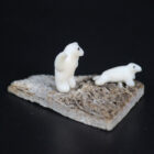 Bear and Seal by Mark Tungilik from Repulse Bay - Naujaat