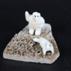 Bear and Seal by Mark Tungilik from Repulse Bay - Naujaat