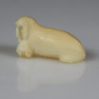 Miniature Walrus by Mark Tungilik from Repulse Bay -- Naujaat