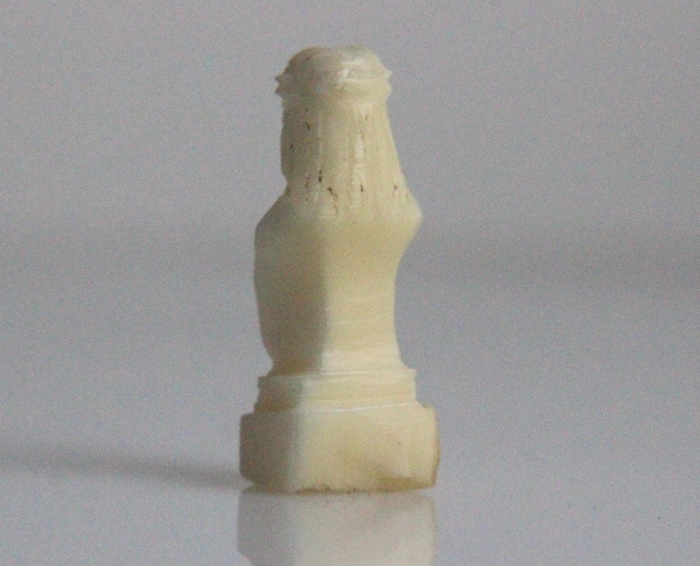 Miniature Ivory Bust of Christ by Mark Tungilik from Repulse Bay / Naujaat