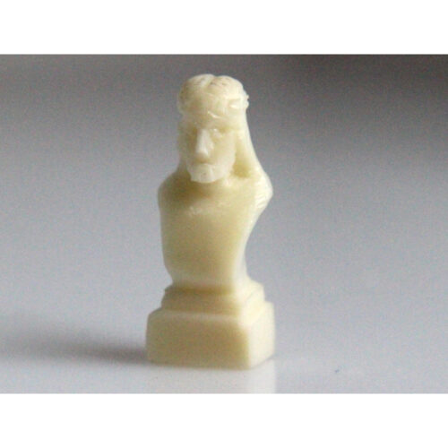 Miniature Ivory Bust of Christ by Mark Tungilik from Repulse Bay / Naujaat