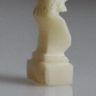 Miniature Ivory Bust of Christ by Mark Tungilik from Repulse Bay / Naujaat