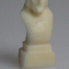 Miniature Ivory Bust of Christ by Mark Tungilik from Repulse Bay / Naujaat